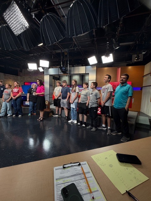 KIds & sponsor on stage