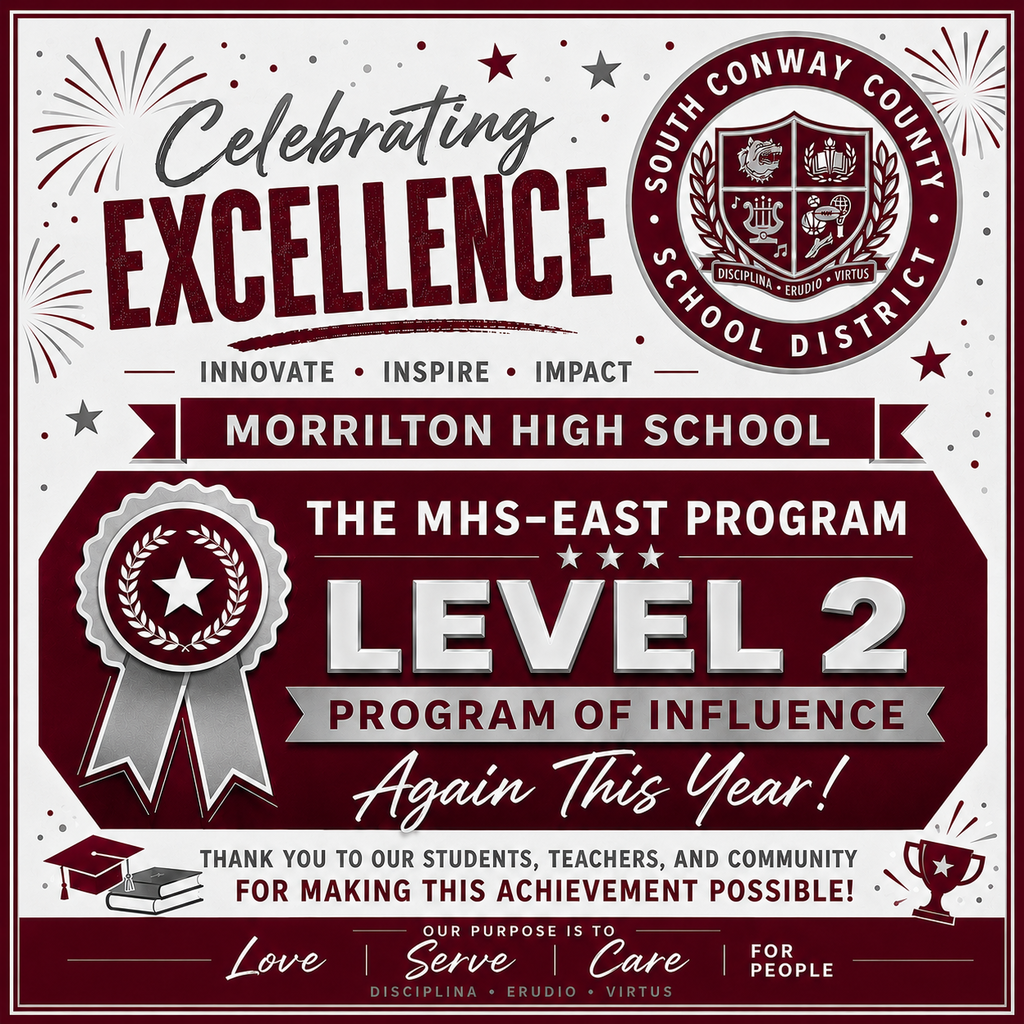 EAST Program earning a distinction.