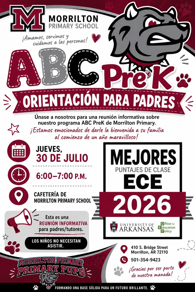 Spanish version MPS ABC PreK Parent Orientation Flyer  