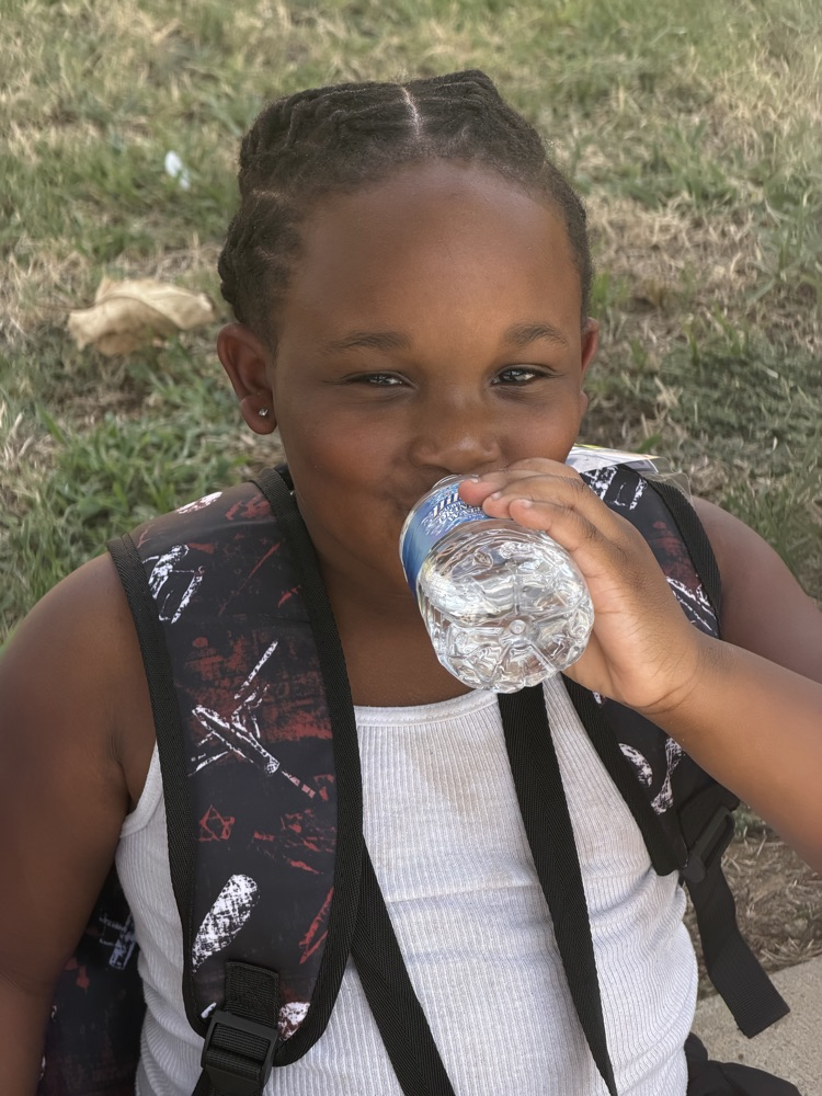 child with water