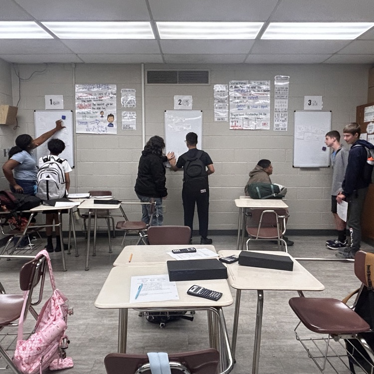 students working together