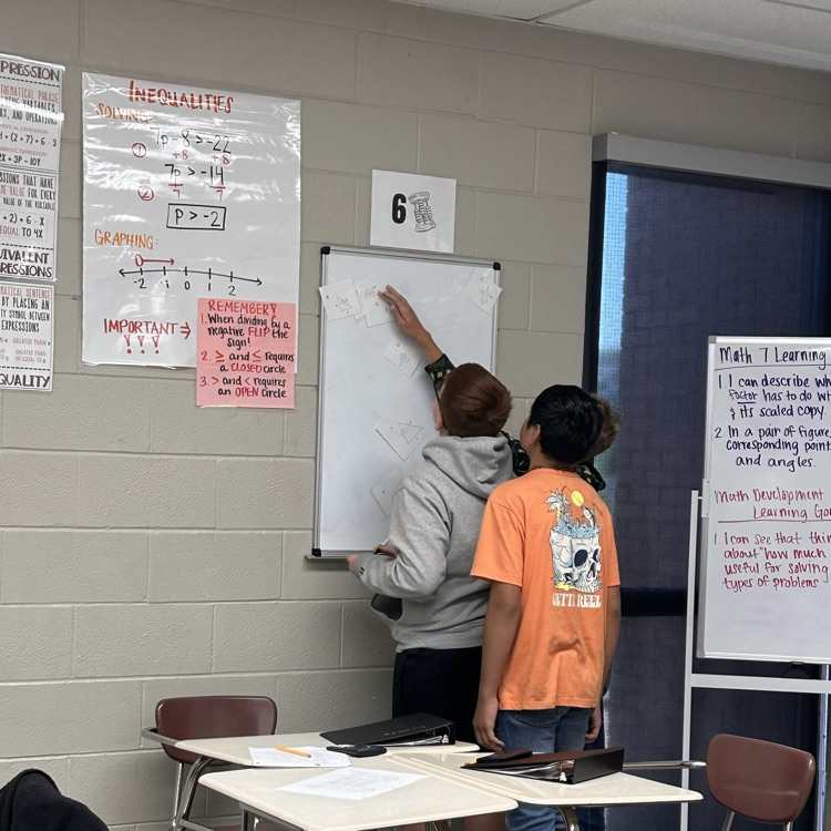 students working together
