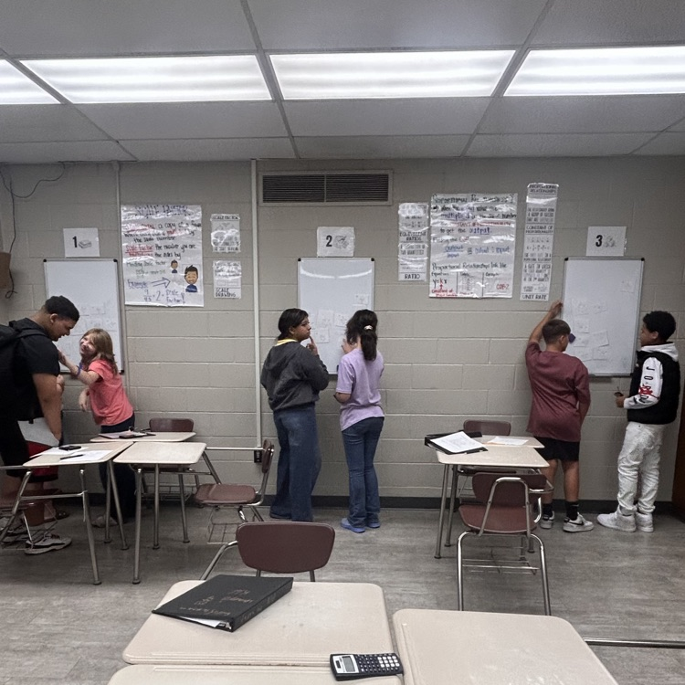 students working together