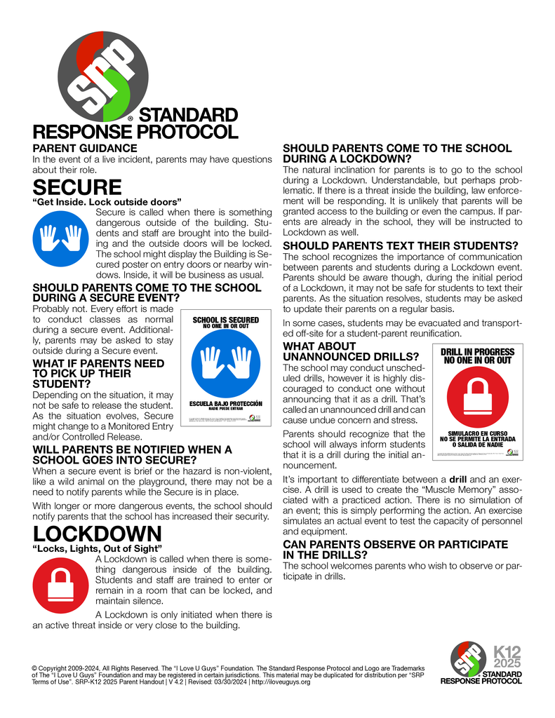 Page 2 Safety Protocol