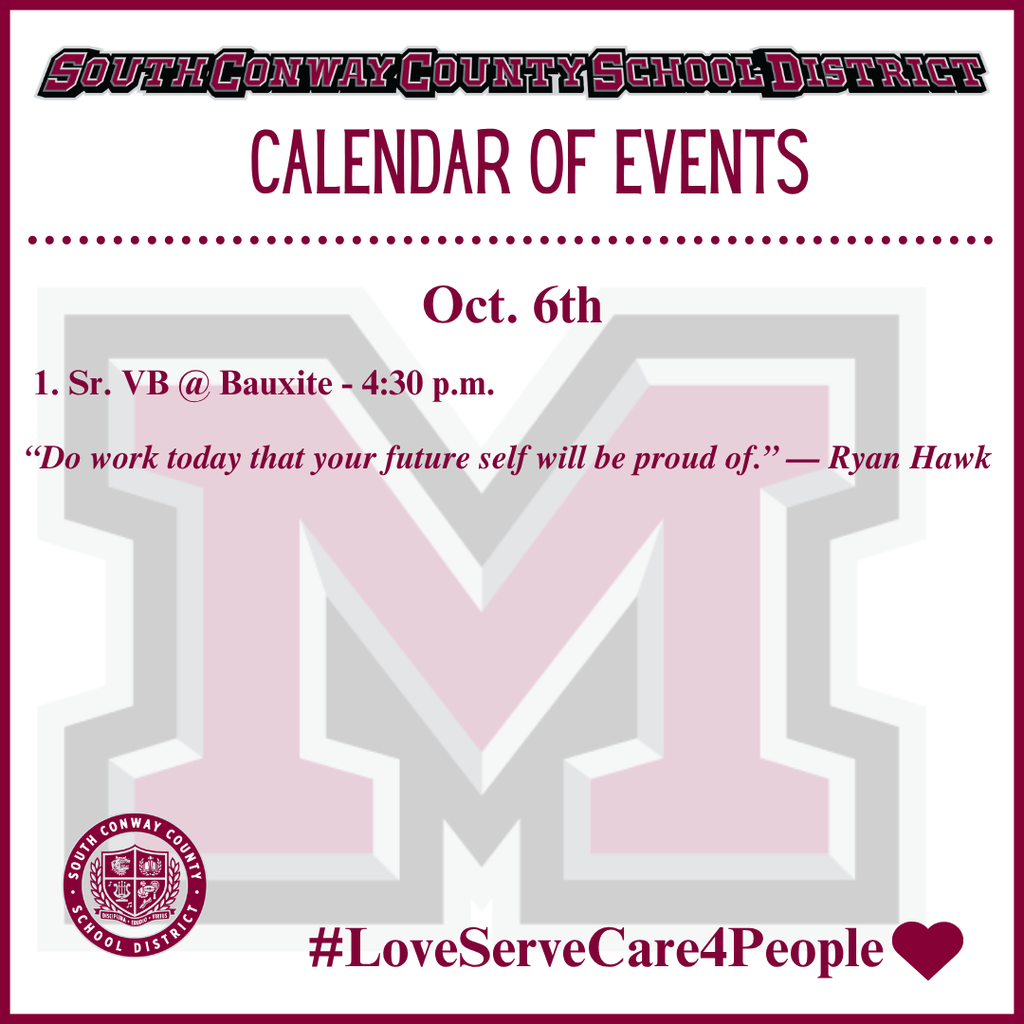 Oct. 6 Event Calendar