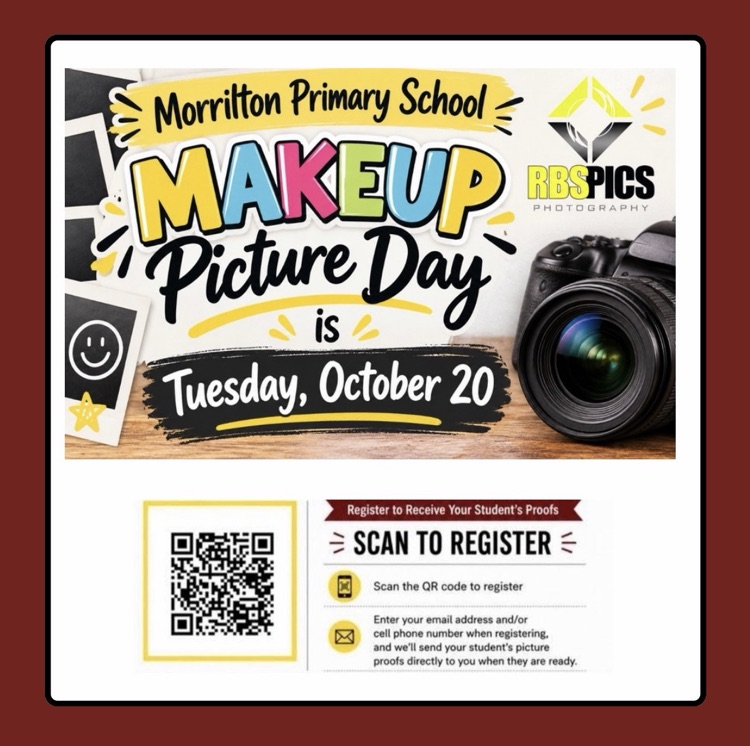 flyer for Retake Picture Day at Morrilton Primary