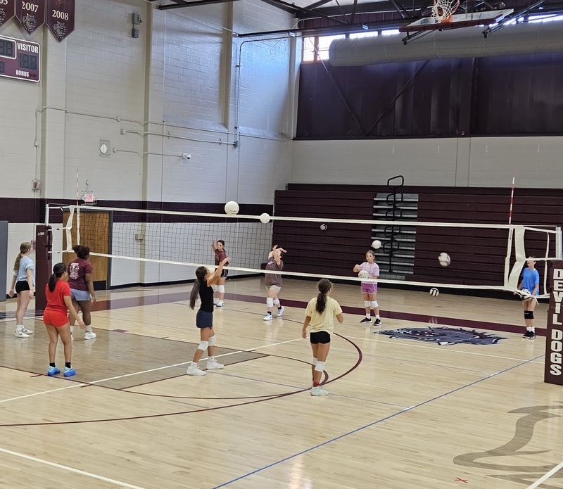 Athletes in Summer Practice