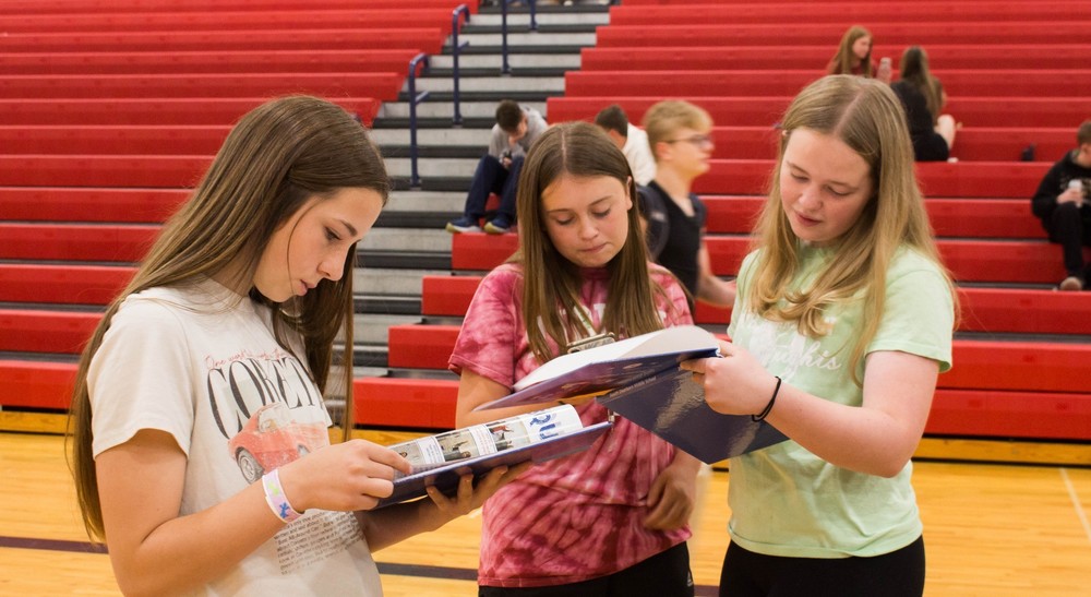 SDMS students enjoy their final moments of the school year together