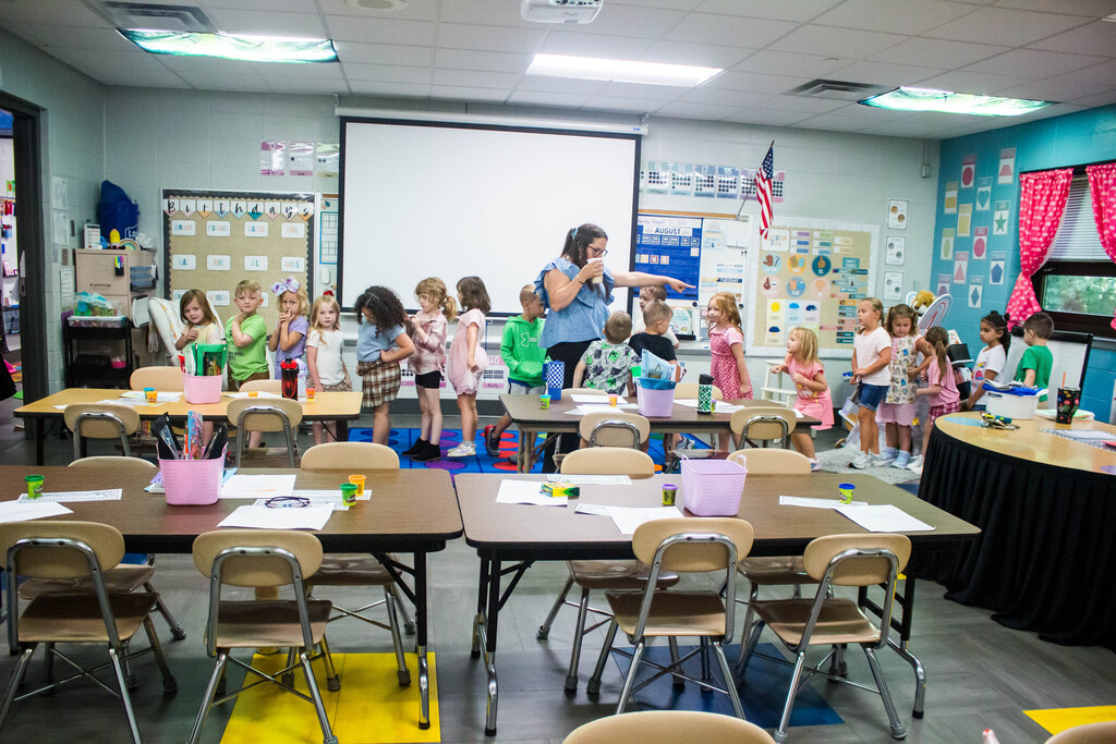 Mrs. Kleindienst's kindergartners at Dillsboro Elementary School