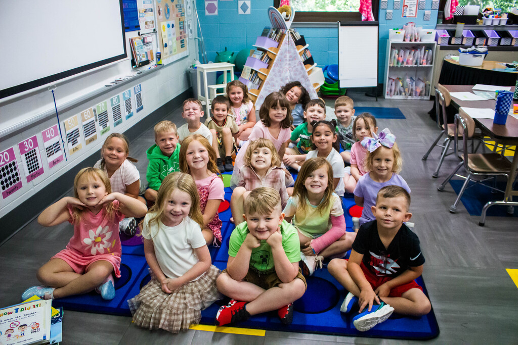 Mrs. Kleindienst's kindergartners at Dillsboro Elementary School