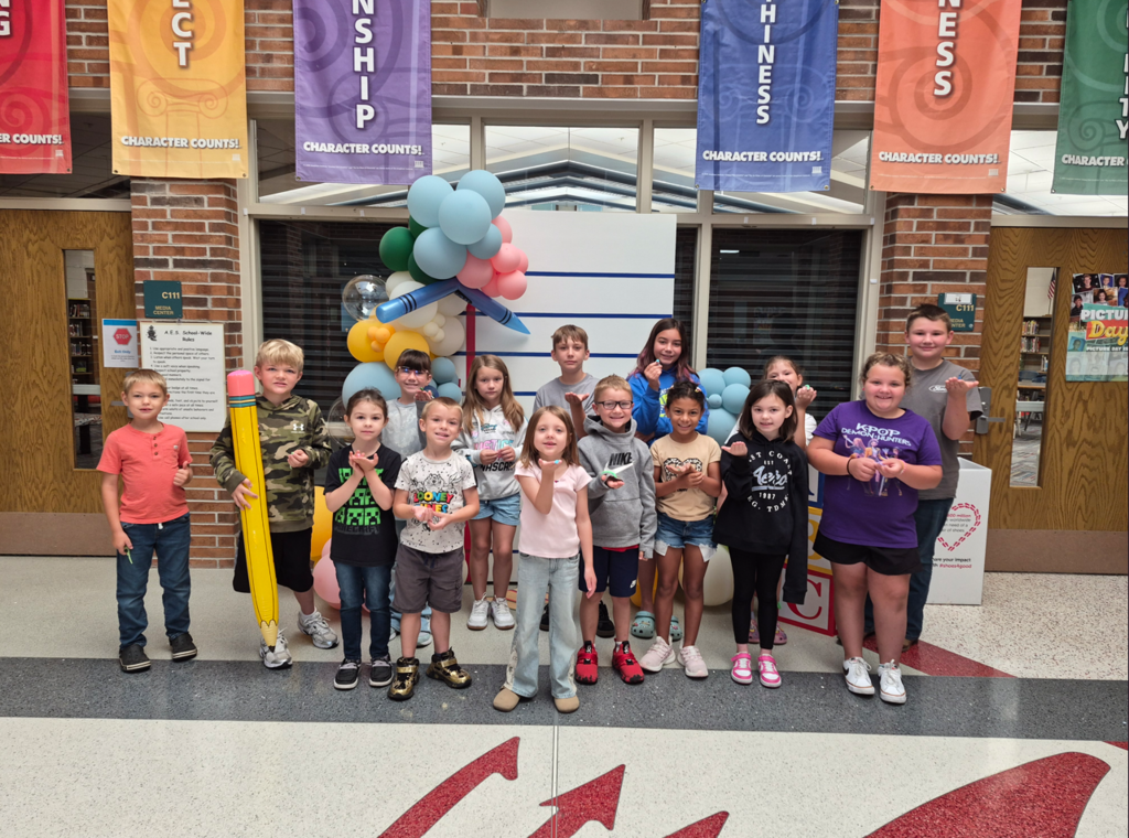 Aurora Elementary School's Future Knights Before the Bell program winners