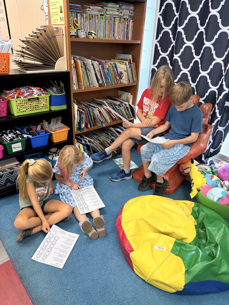 Mrs. Petty's second-graders at Aurora Elementary School have found their groove reading closely with Mrs. Petty.