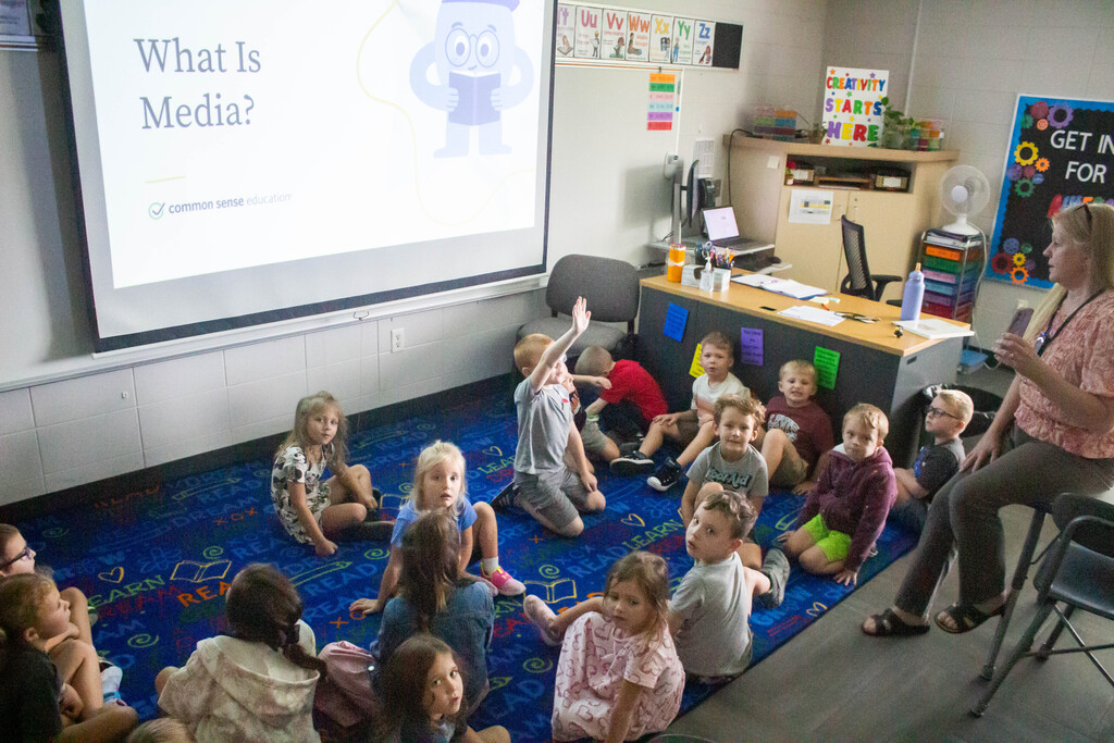 AES kindergartners developing media literacy