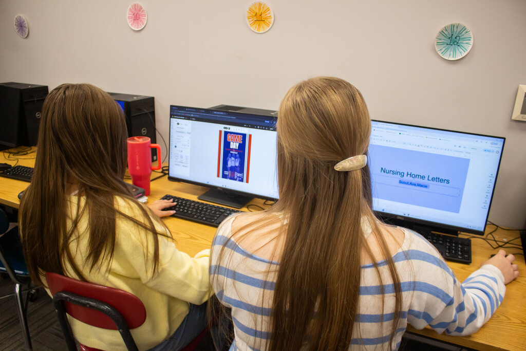 SDHS students design real flyers for the athletic department