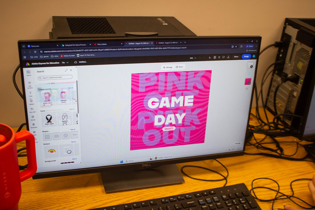 SDHS students design real flyers for the athletic department