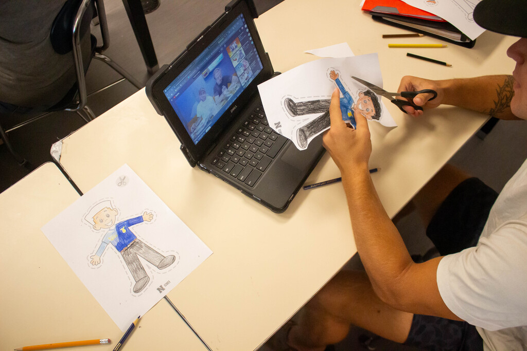 SDHS agriculture students create their "Flat Frankies" ahead of their 4 field trips