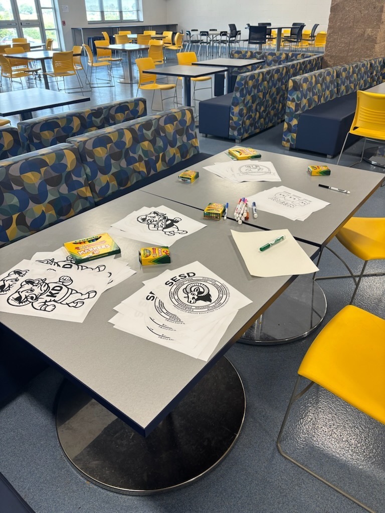 Picture of South Eastern School District themed coloring pages.