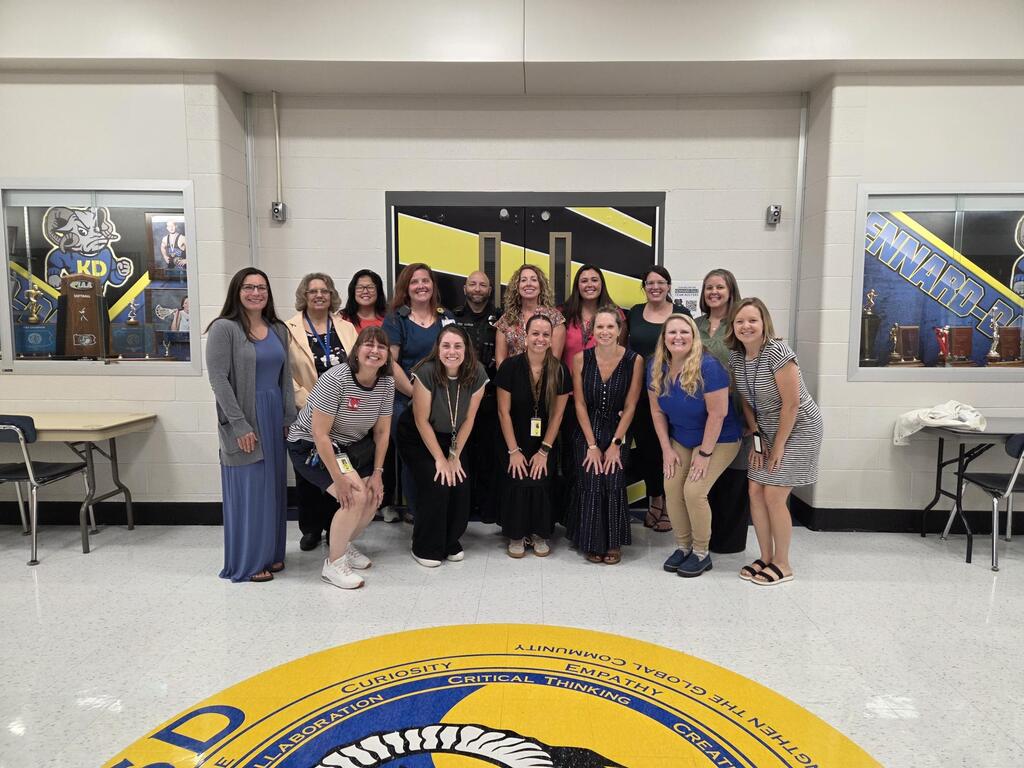 Picture of Pupil Services staff after the New Family Night event.