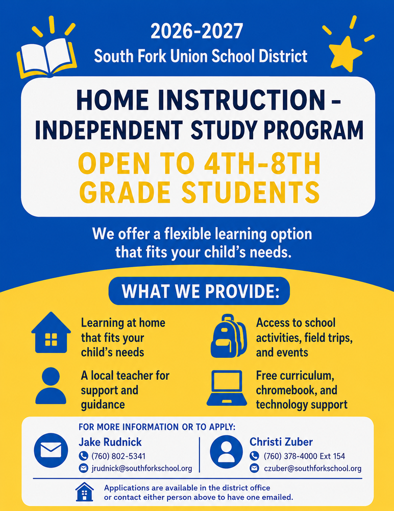 Home Instruction Flier