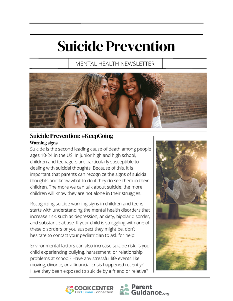 Suicide Prevention Flyer Pg 1