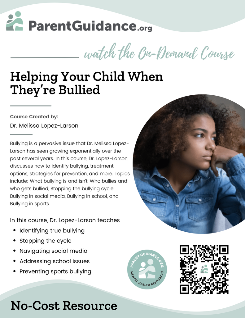 Helping Your Child When They're Bullied