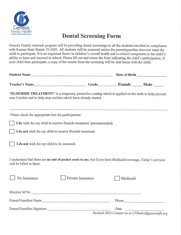 Dental Form