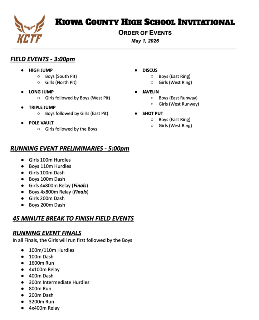 Order of Events