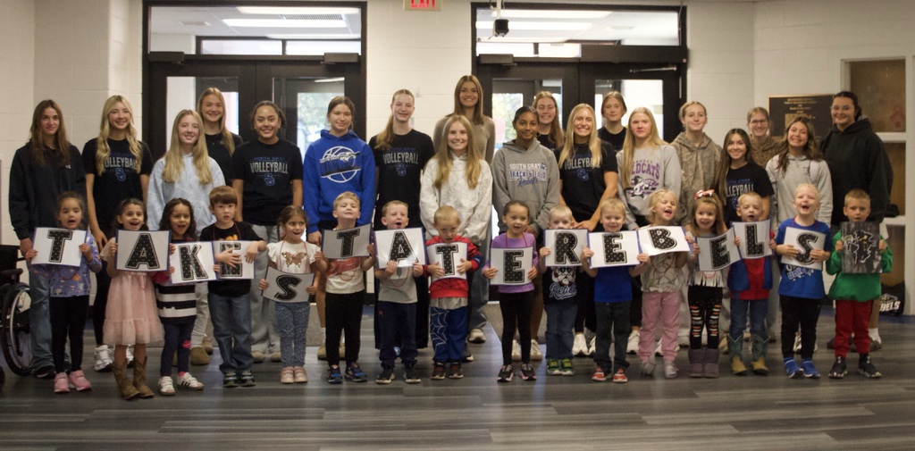 This morning, our preschool kiddos gave some of their favorite role models a special send-off as they wished them the best of luck at State! 💙 Go Rebels!