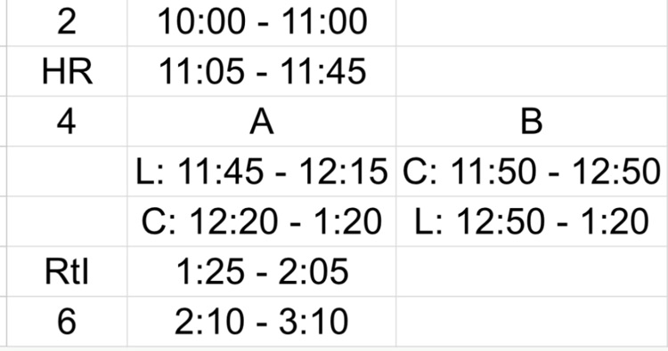 delay schedule 