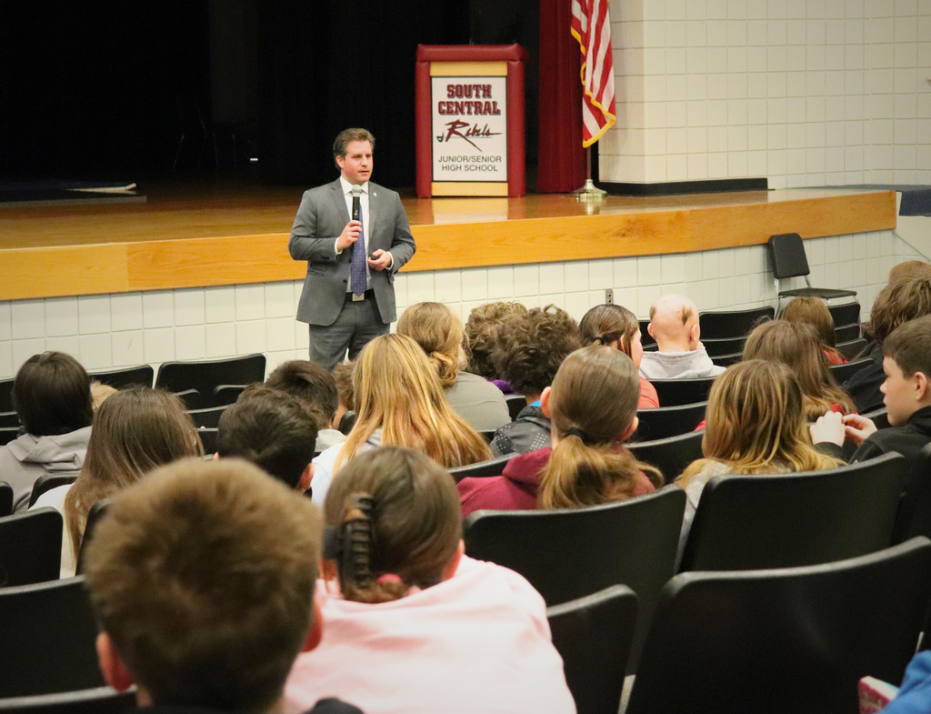 online safety presentation being given to students