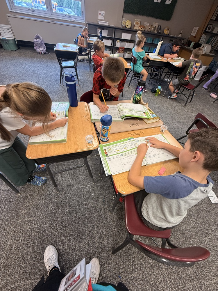 students working together