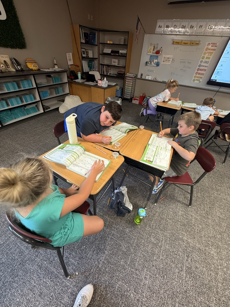 students working together