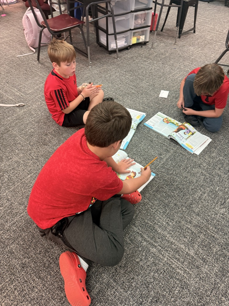 students working together