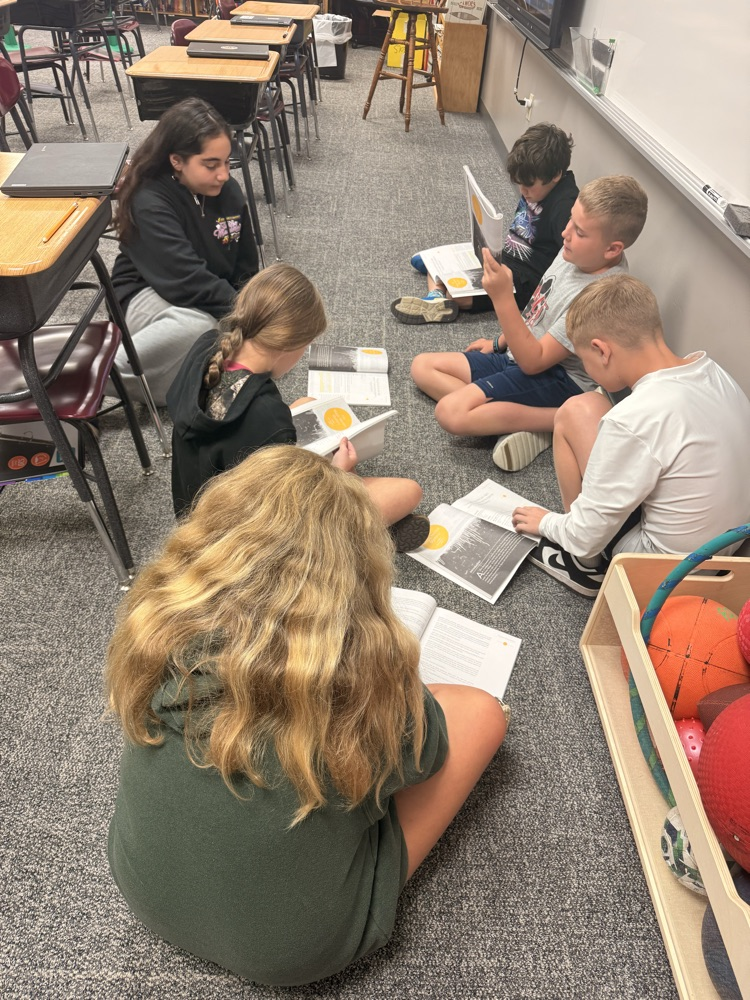 students working together