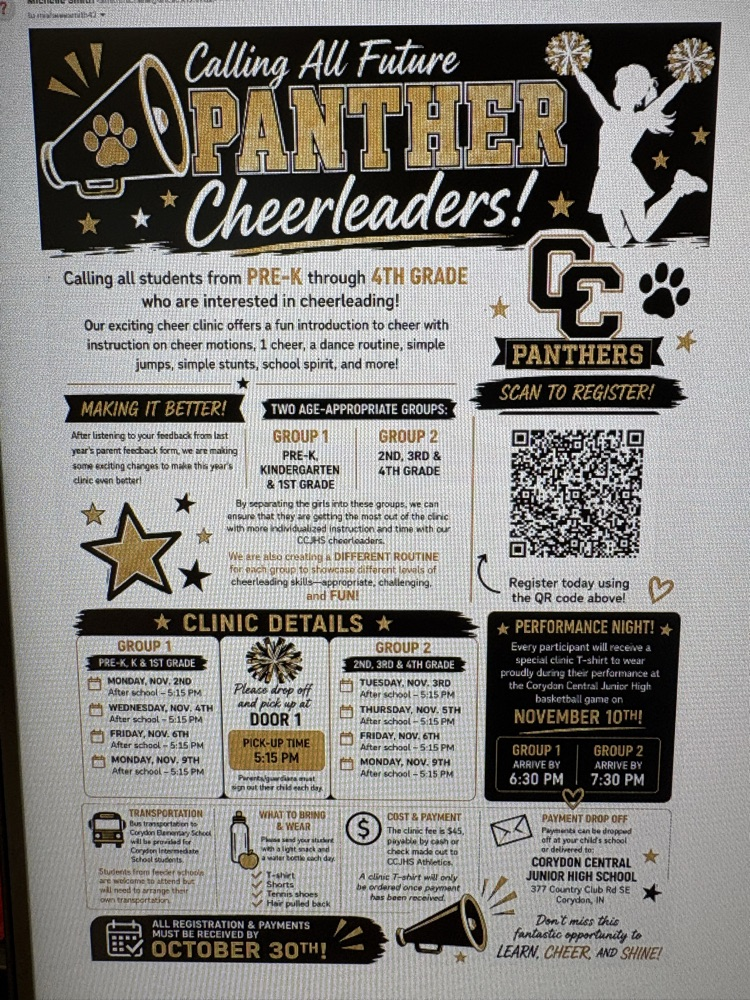 Panther Cheer Clinic