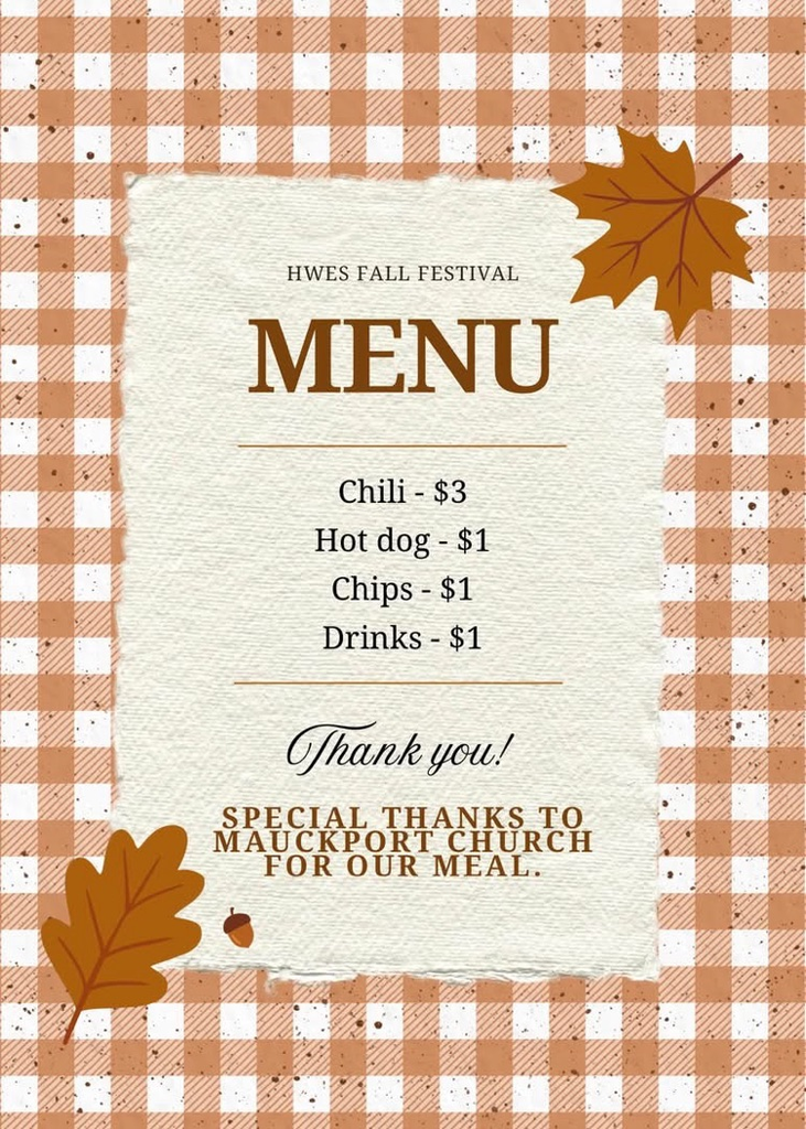 fall festival meal pricing