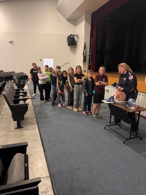 students standing in a line
