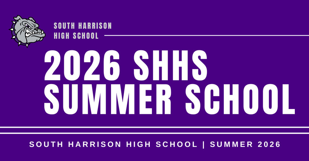 2026 Summer School for South Harrison High School graphic header