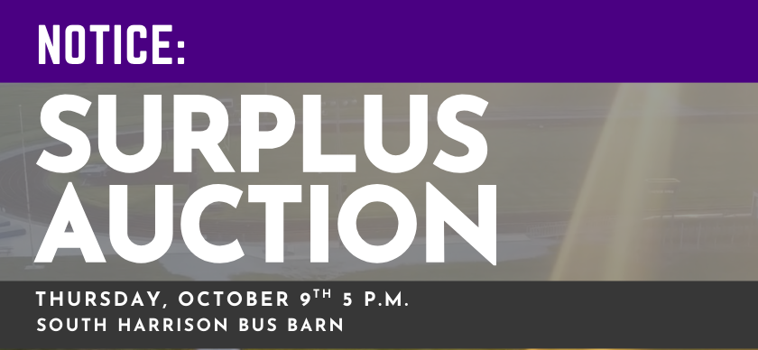 Notice District Surplus Auction 10.9.25