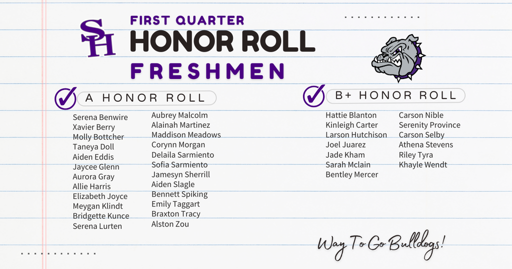 Q1 HONOR ROLL HS FRESH
