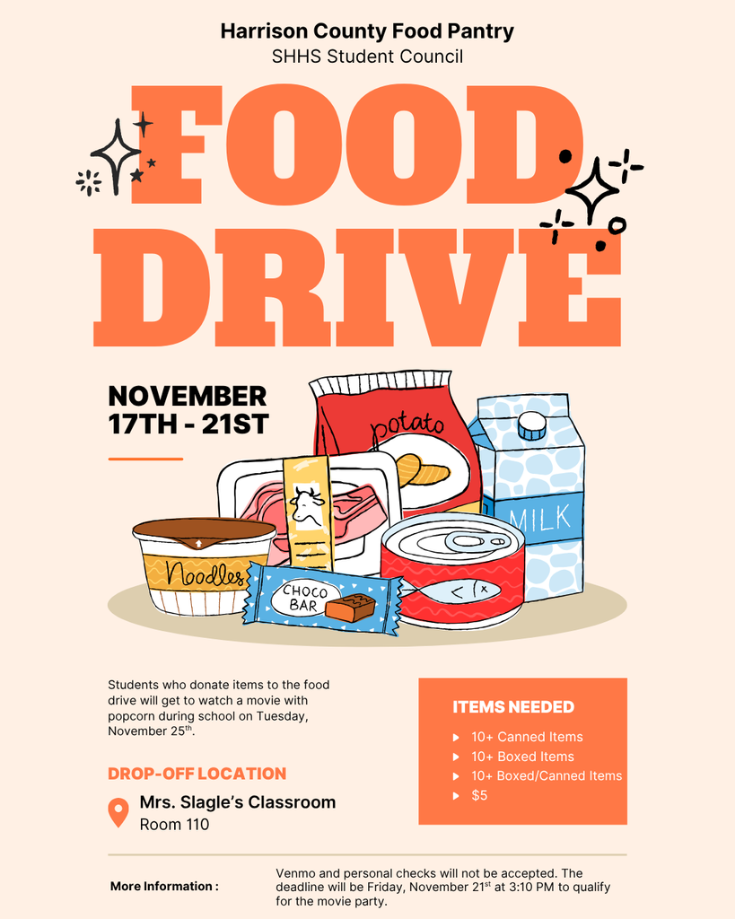 SHHS StuCo Annual Food Drive