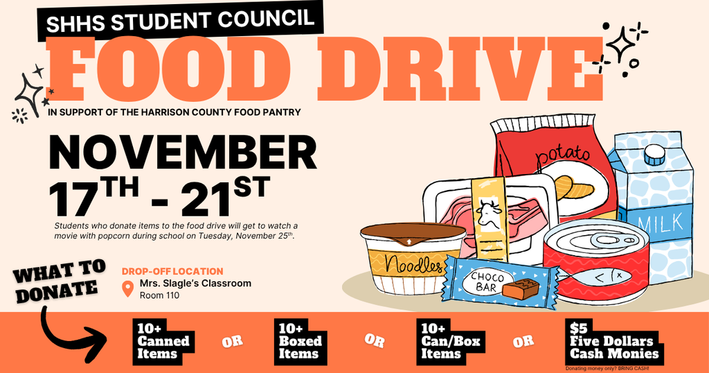 SHHS Student Council Food Drive 