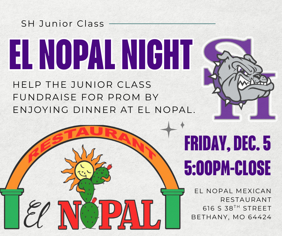 SHHS JR CLASS EL NOPAL FUNDRAISER POST DEC 5 2025