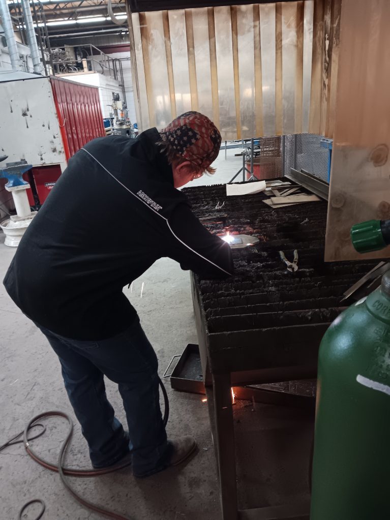 Kreed Taylor (Ridgeway) makes his 2"x4" cutout with OFC