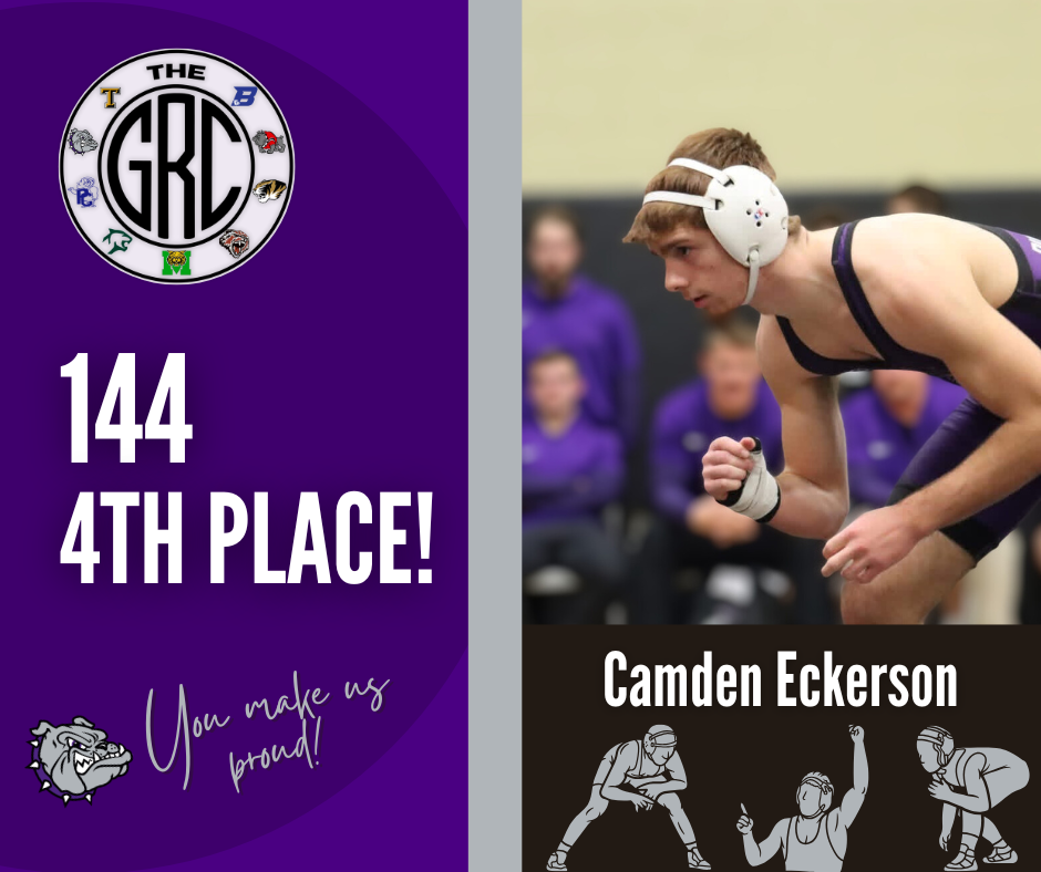 Camden Eckerson GRC 144 lb 4th Place