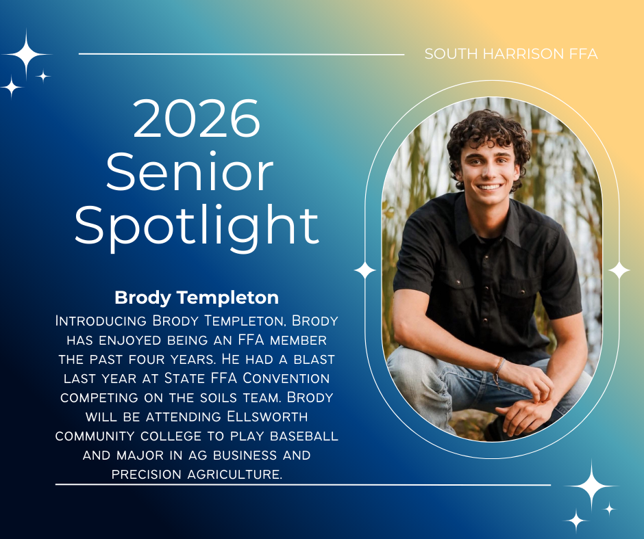 Brody Templeton - FFA Senior 2026