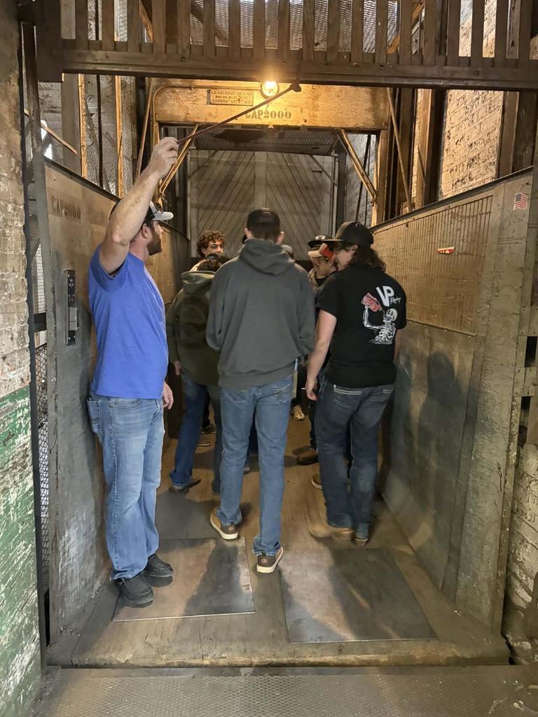 NCCC Welding USASkills tour of Seaman & Schuske's sheet metal and welding shop in St. Joseph, MO 3