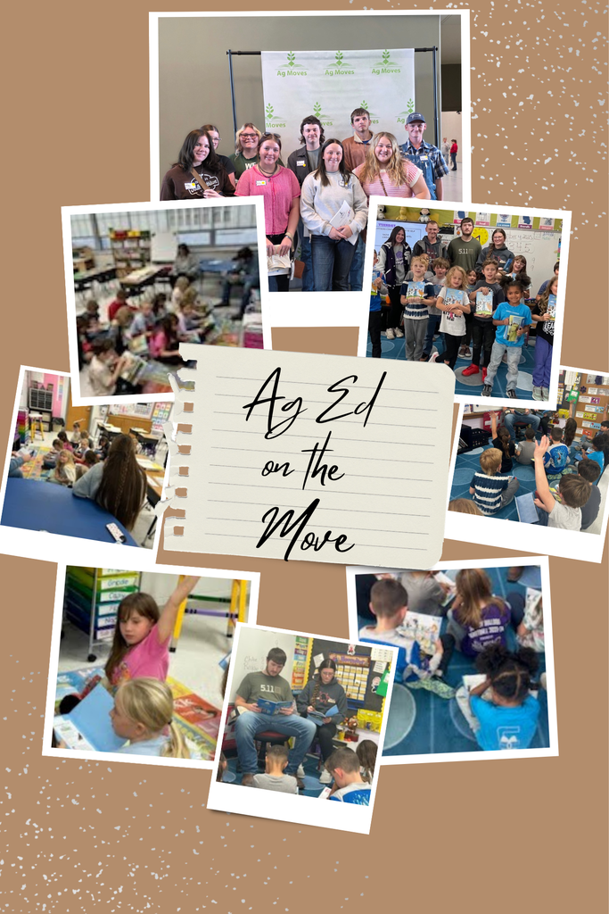 Ag Ed on the Move is a new initiative introduced to the South Harrison FFA Chapter. The Ag-Business class travels to the elementary school throughout the first semester, teaching 3rd graders and leading activities designed to spark a passion for agriculture in young students.