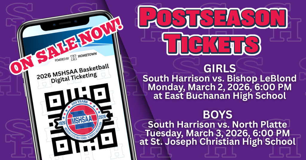 Sectional Basketball digital ticketing information banner