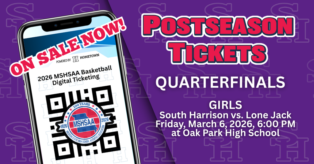 Post Season tickets for Quarterfinals Girls Class 3